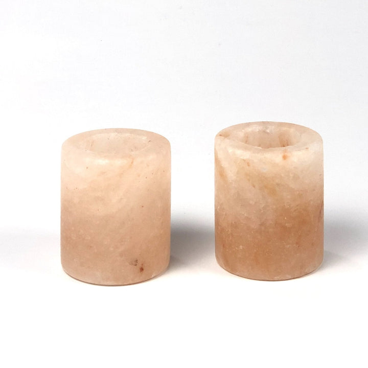 Himalayan Natural Pink Salt Candle Holder - Cylinder Shape | Home Décor | Waseeh Pakistan