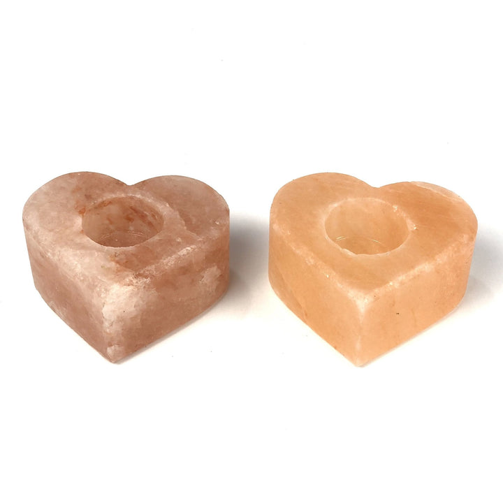 Himalayan Natural Pink Salt Candle Holder - Heart Shape | Home Décor | Waseeh Pakistan