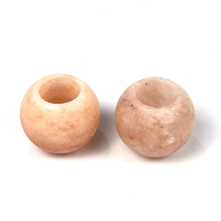 Himalayan Natural Pink Salt Candle Holder (Pack of 2) | Home Décor | Waseeh Pakistan