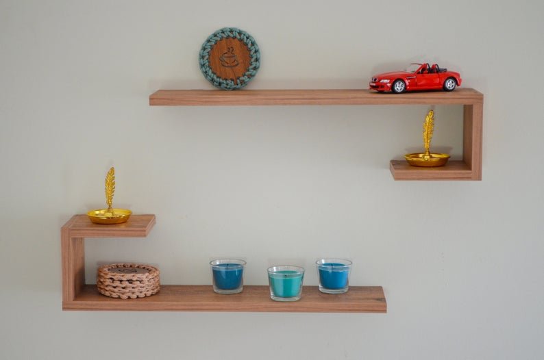 Hockey Living Lounge Bedroom Floating Shelves (Set of 2) | Furniture | Waseeh Pakistan