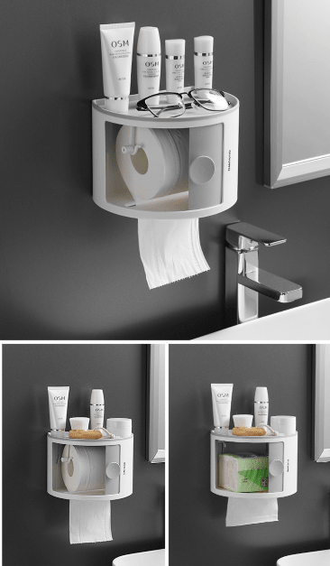 Hole Free Bathroom | Makeup Storage Box (1 Tier) | Home Décor | Waseeh Pakistan