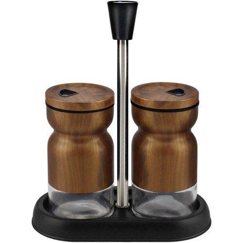 Home Puff Metal Spice Bottle with Stand 130mL, Set of 2 | kitchen item | Waseeh Pakistan