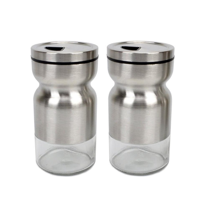 Home Puff Metal Spice Bottle with Stand 130mL, Set of 2 | kitchen item | Waseeh Pakistan