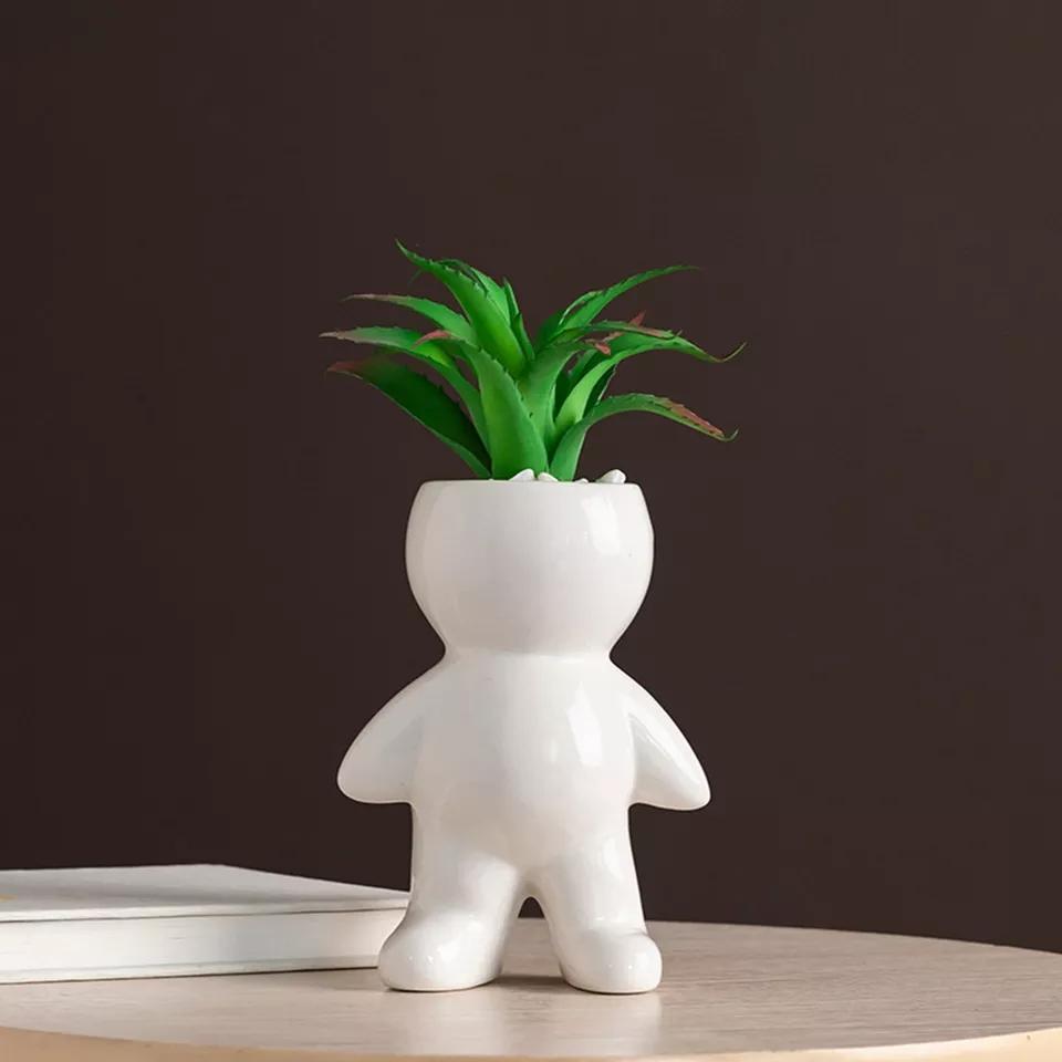 Humanoid Ceramic Pot | Home Décor | Waseeh Pakistan