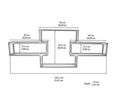 Geometrical Floating Shelves - waseeh.com