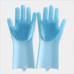 Silicone Scrub Gloves (1 Pair) - waseeh.com