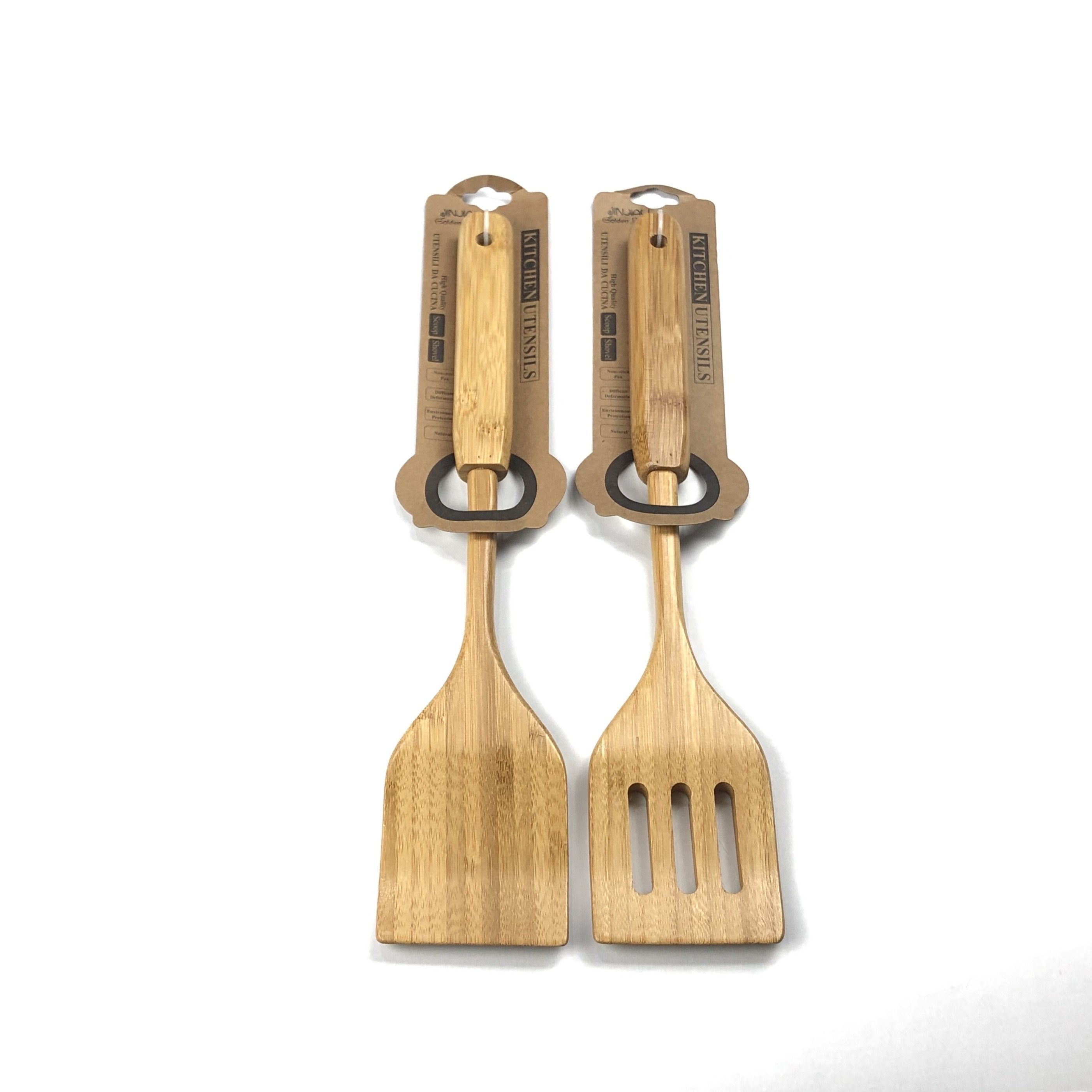 Jinjiali Wooden Cooking Spoons and Spatulas - waseeh.com