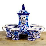 Blue Pottery Kawa Set - waseeh.com