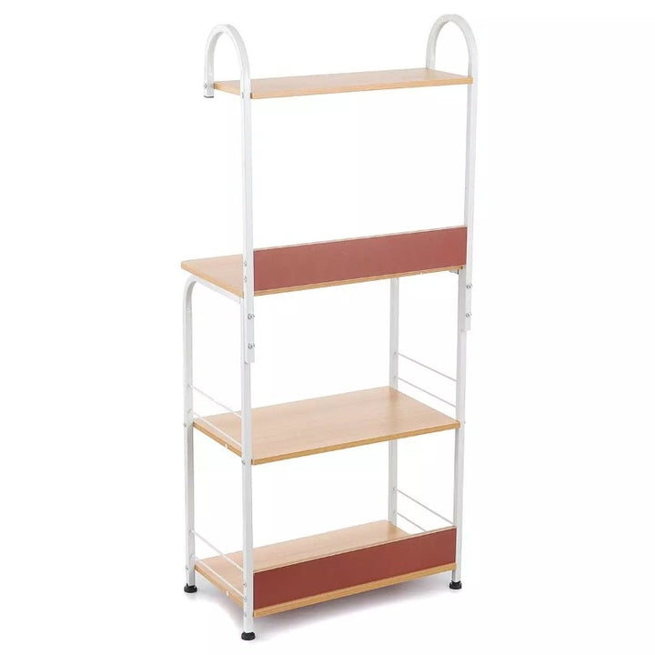 The wooden &amp; Metal Storage Shelf Rack (4 Tier) - waseeh.com