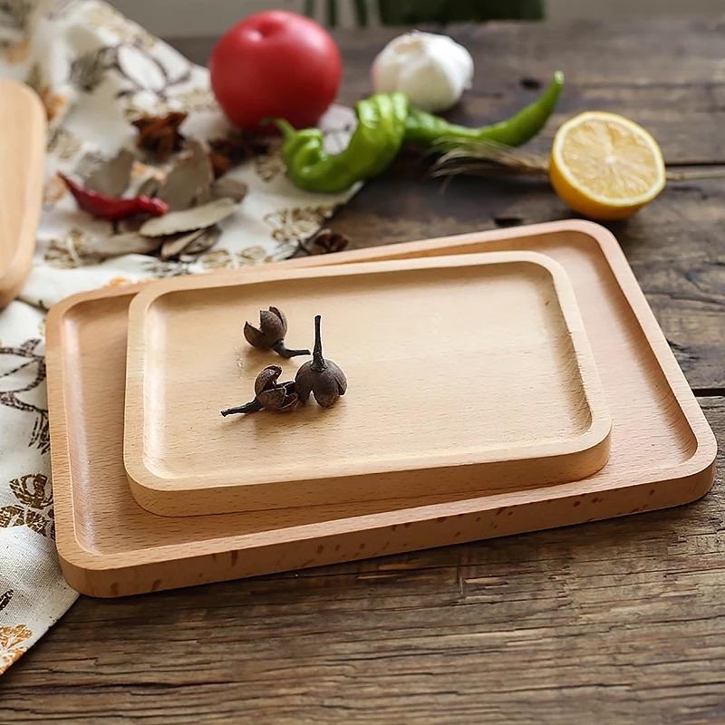 Wooden Food Party Serving Tray - waseeh.com