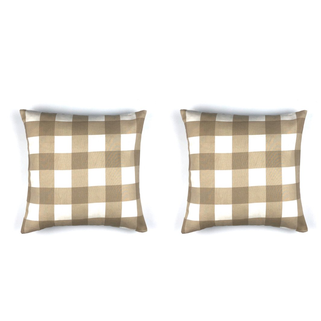 Contemporary Checked Cushion Cover - Throw Pillow Cover - waseeh.com