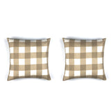 Contemporary Checked Cushion Cover - Throw Pillow Cover - waseeh.com