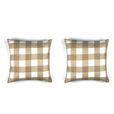 Contemporary Checked Cushion Cover - Throw Pillow Cover - waseeh.com
