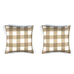 Contemporary Checked Cushion Cover - Throw Pillow Cover - waseeh.com