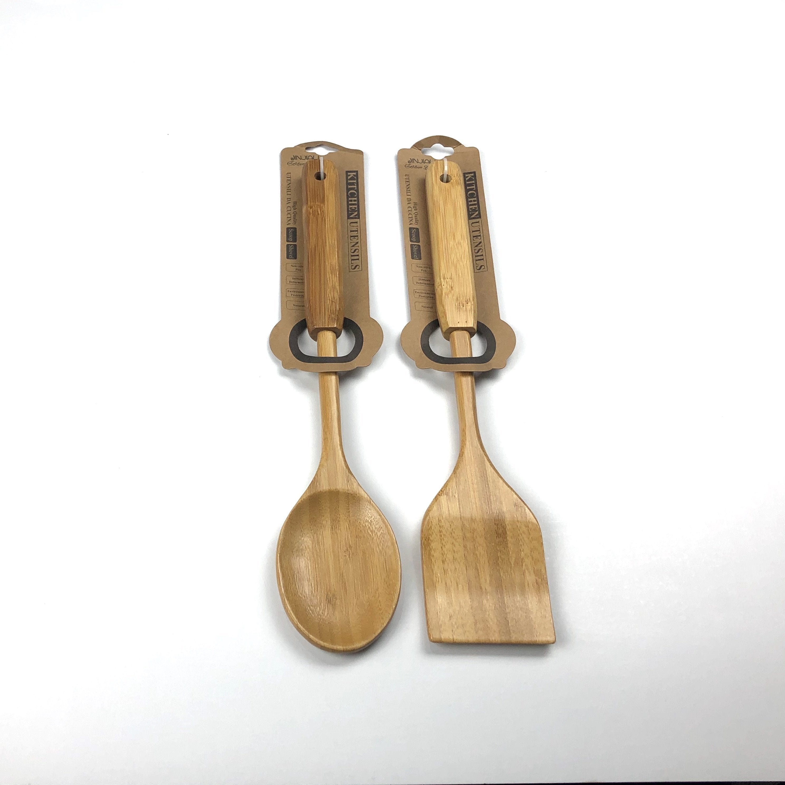 Jinjiali Wooden Cooking Spoons and Spatulas - waseeh.com