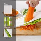 Multi-function Manual Vegetable Cutter Stainless Steel Slicer Carrot Potato Peeler Cheese Grater Onion Slicing Kitchen Tools - waseeh.com