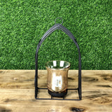 Metal Candle Stand with Glass Pot - waseeh.com