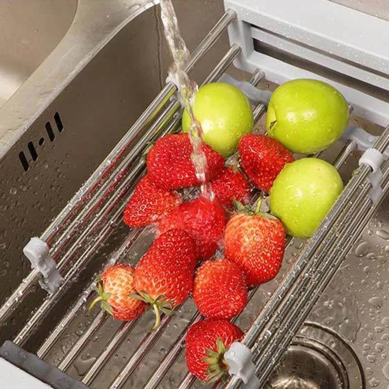 Stainless Steel Rack Drain Basket - waseeh.com
