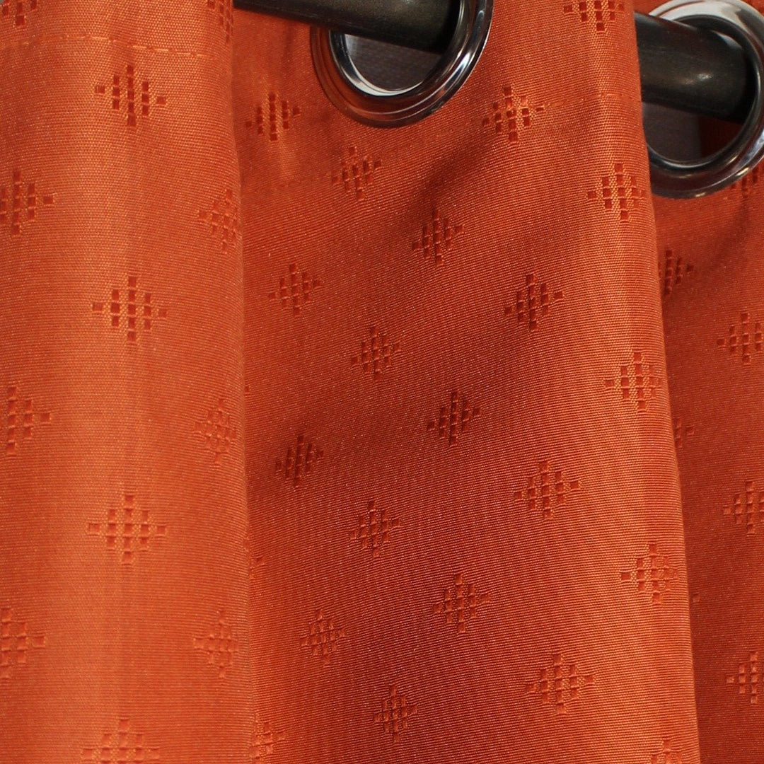 Indian Red - Curtain Without Lining - Single Panel - 44" x 96" | Home Décor | Waseeh Pakistan