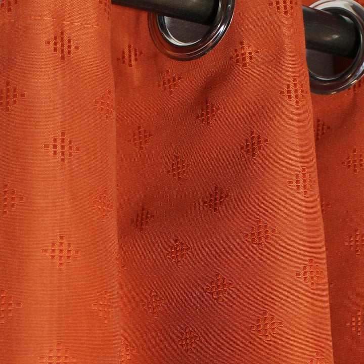 Indian Red - Curtain Without Lining - Single Panel - 44" x 96" | Home Décor | Waseeh Pakistan