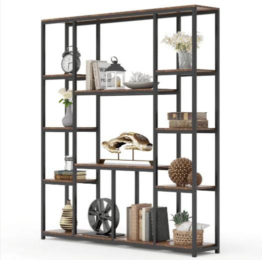 Industrial Blend Storage Bookcase Shelve Organizer Rack Decor | Furniture | Waseeh Pakistan