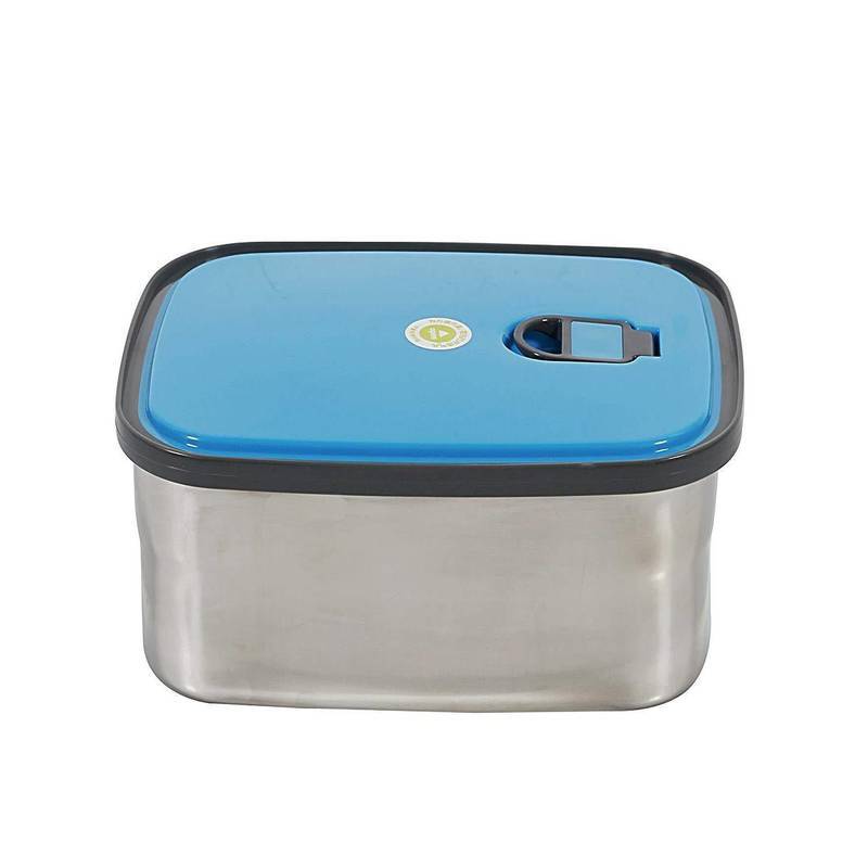 Insulated Stainless Steel Hardcore Plastic Lid Rectangle Food Box | kitchen item | Waseeh Pakistan