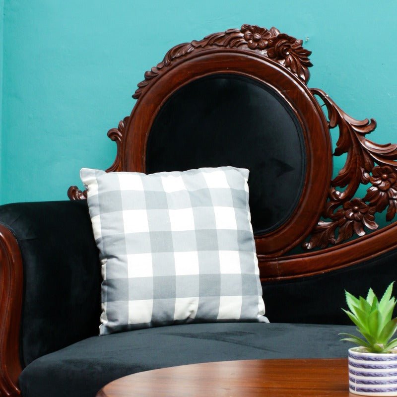 Intriguing Check Filled Cushion | Home Décor | Waseeh Pakistan