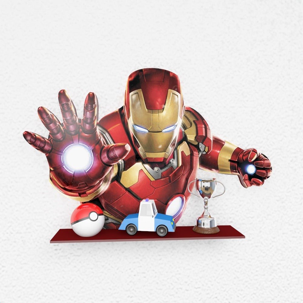 Ironman "In Suit" Marvel Kids Bedroom Floating Organizer Shelve | Furniture | Waseeh Pakistan