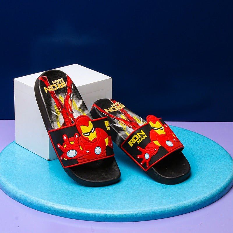 Ironman Kids Slippers (Black) | Fashion Point | Waseeh Pakistan