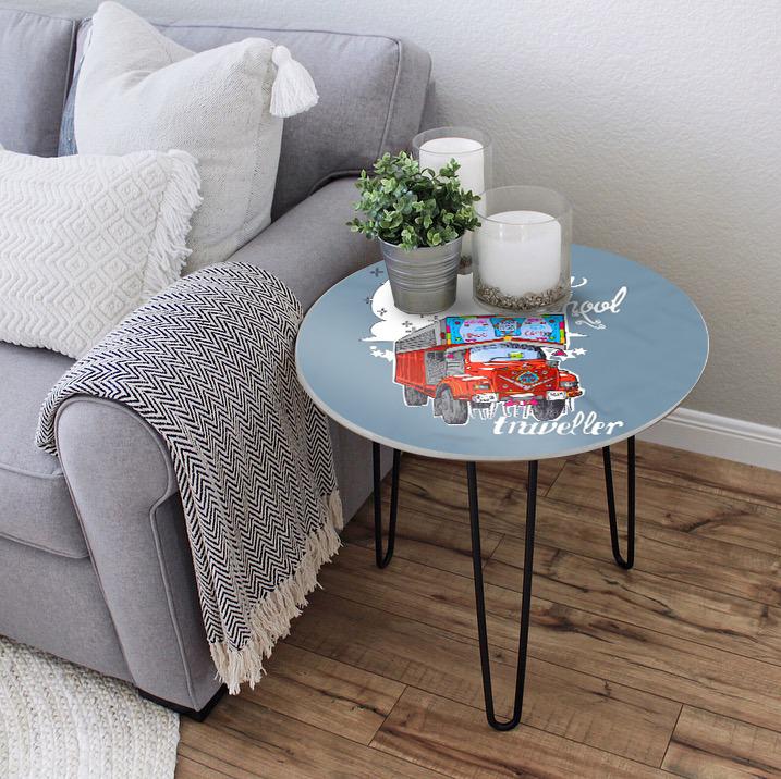 Jingle Truck Living Lounge Center Side Hairpin Table | Furniture | Waseeh Pakistan