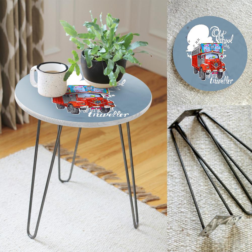 Jingle Truck Living Lounge Center Side Hairpin Table | Furniture | Waseeh Pakistan