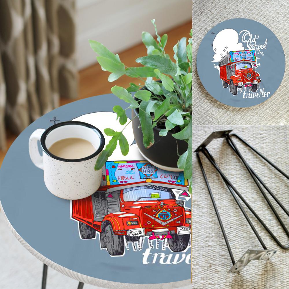 Jingle Truck Living Lounge Center Side Hairpin Table | Furniture | Waseeh Pakistan