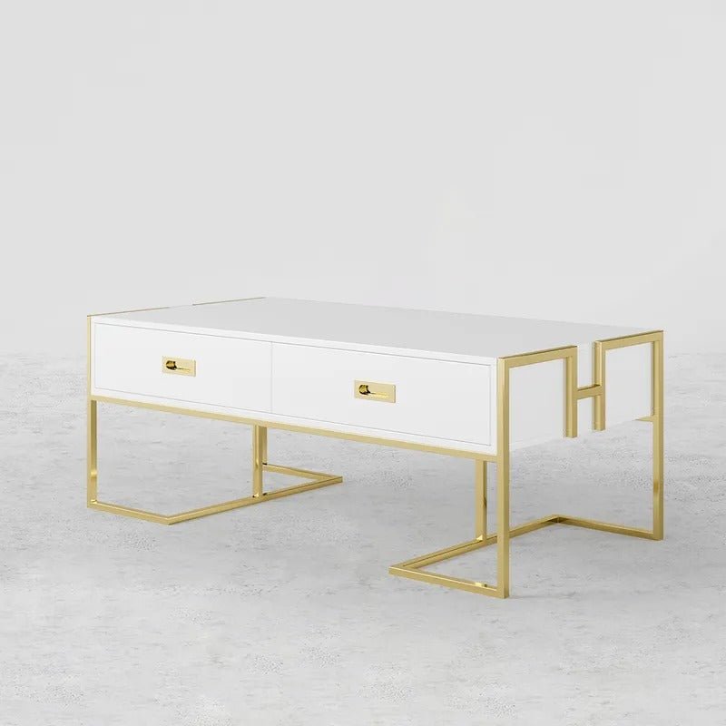 Jocise White Rectangular Living Lounge Bedroom Coffee Center Table - | Furniture | Waseeh Pakistan