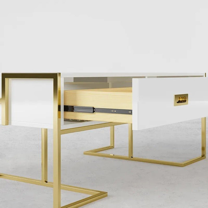 Jocise White Rectangular Living Lounge Bedroom Coffee Center Table - | Furniture | Waseeh Pakistan