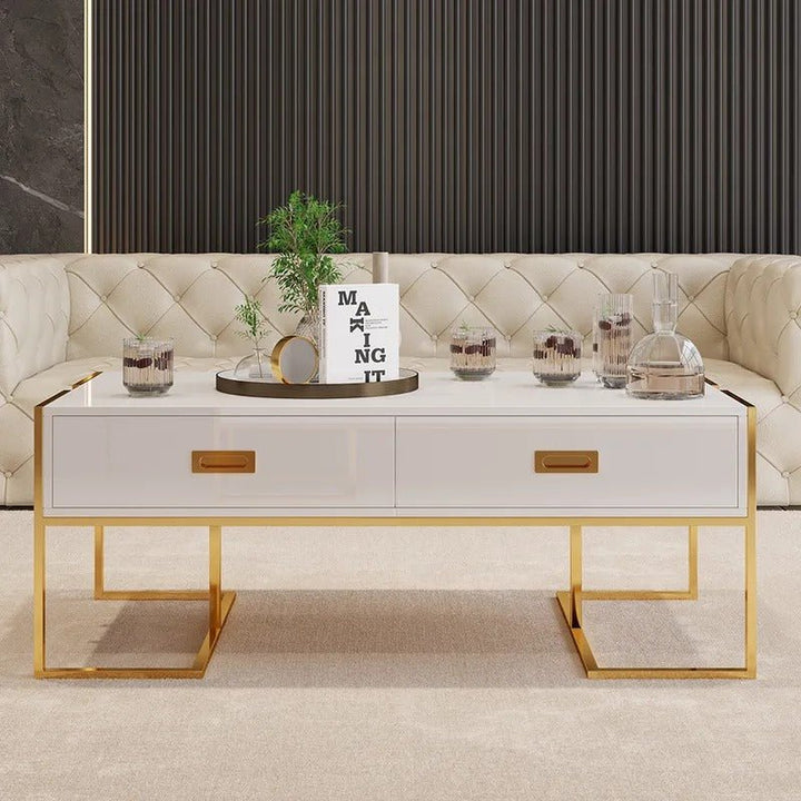 Jocise White Rectangular Living Lounge Bedroom Coffee Center Table - | Furniture | Waseeh Pakistan