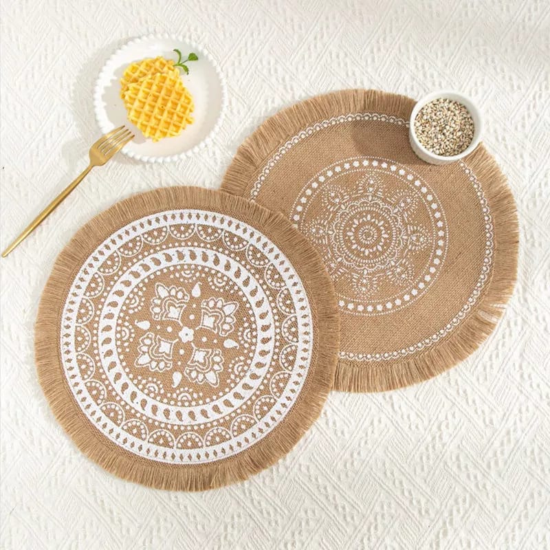 Jute Table Mats (Pack of 6) | Home Décor | Waseeh Pakistan