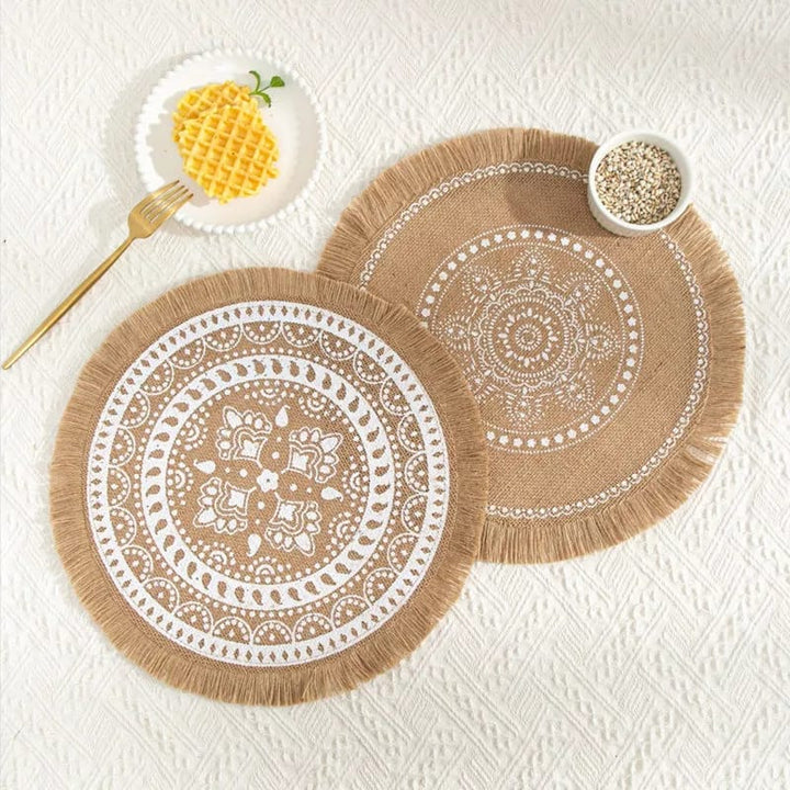 Jute Table Mats (Pack of 6) | Home Décor | Waseeh Pakistan