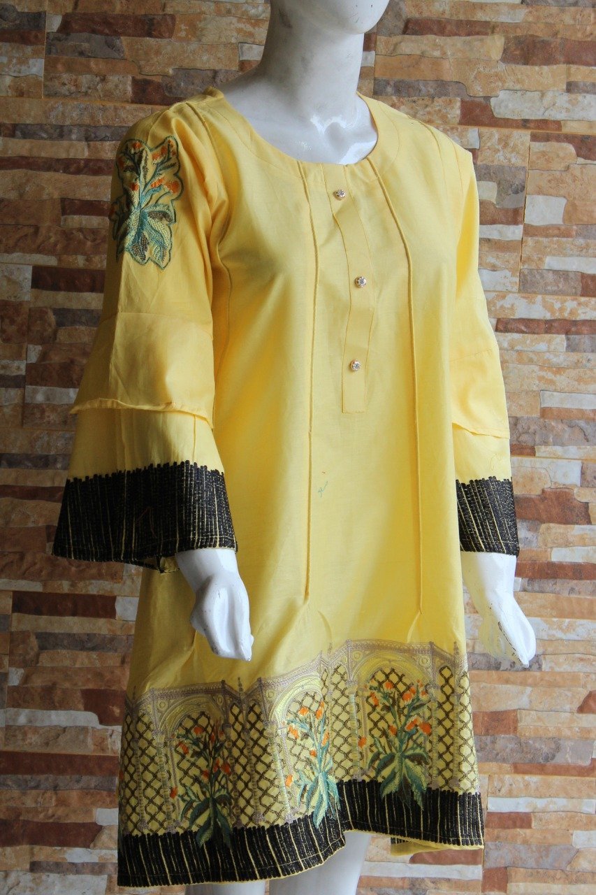 Royale Blue - Yellow - Orange - Lawn Fabric - Ladies - waseeh.com