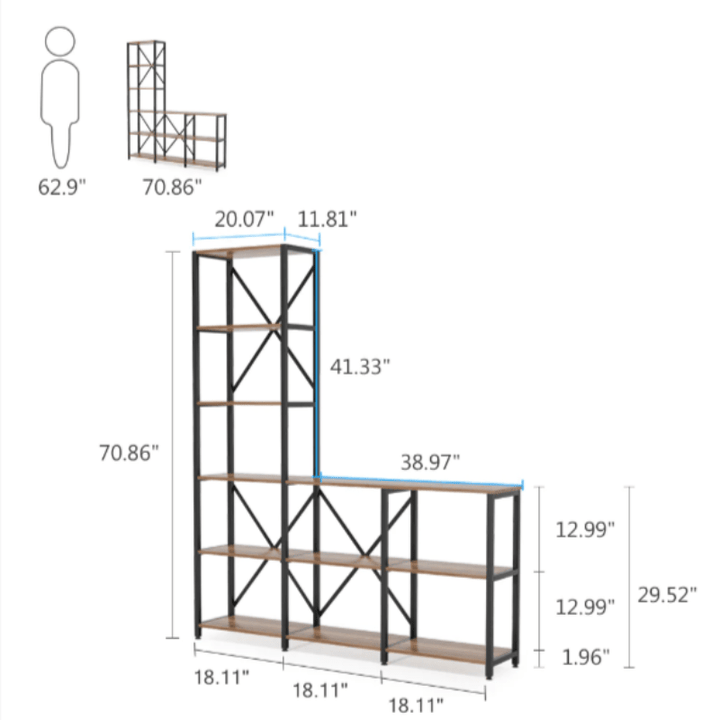 Kang Bookcase Shelve Organizer Storage Rack Decor | Furniture | Waseeh Pakistan