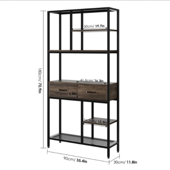 Kaylani Living Room Bookcase Shelve Organizer Storage Rack Decor-Special | Furniture | Waseeh Pakistan