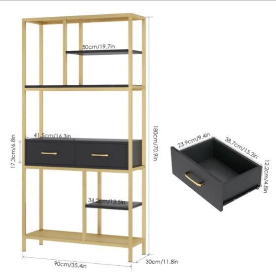 Kaylani Living Room Bookcase Shelve Organizer Storage Rack Decor-Special | Furniture | Waseeh Pakistan