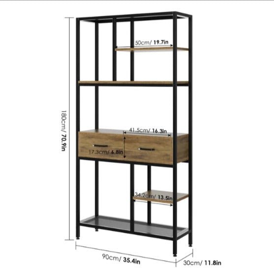 Kaylani Living Room Bookcase Shelve Organizer Storage Rack Decor-Special | Furniture | Waseeh Pakistan