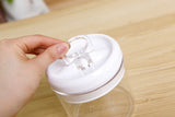 Acrylic Glass Jars with Lid - BPA Free - Pack of 3 - waseeh.com