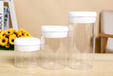 Acrylic Glass Jars with Lid - BPA Free - Pack of 3 - waseeh.com