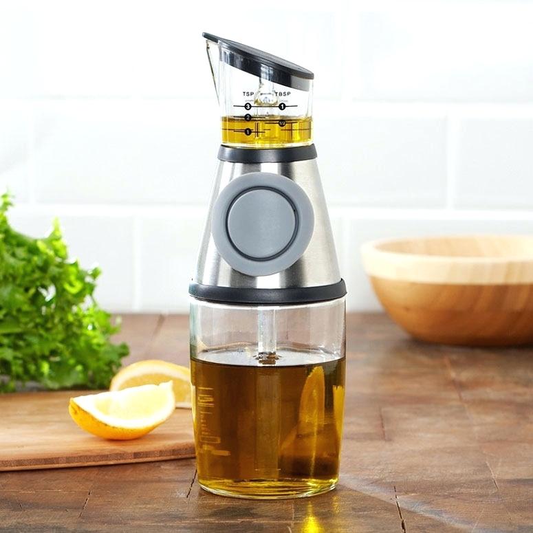Press & Measure Oil Vinegar Dispenser Set - waseeh.com