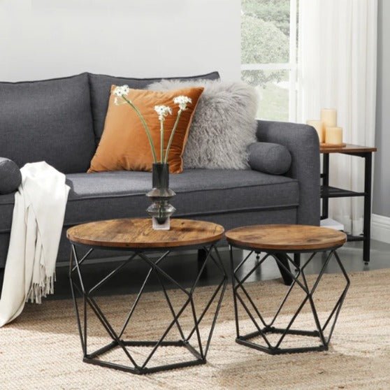 Keema Bunching Living Drawing Room Centre Nesting Coffee Tables (Set of 2) | Furniture | Waseeh Pakistan