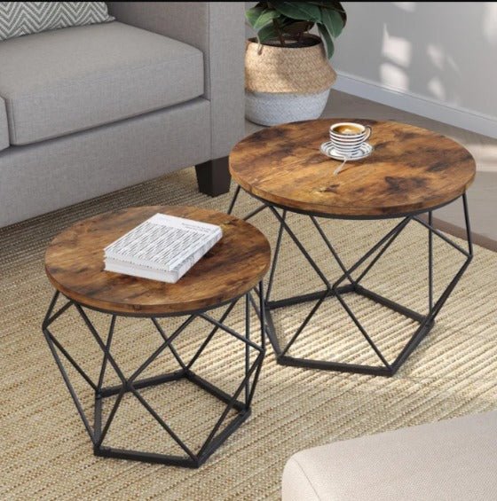 Keema Bunching Living Drawing Room Centre Nesting Coffee Tables (Set of 2) | Furniture | Waseeh Pakistan