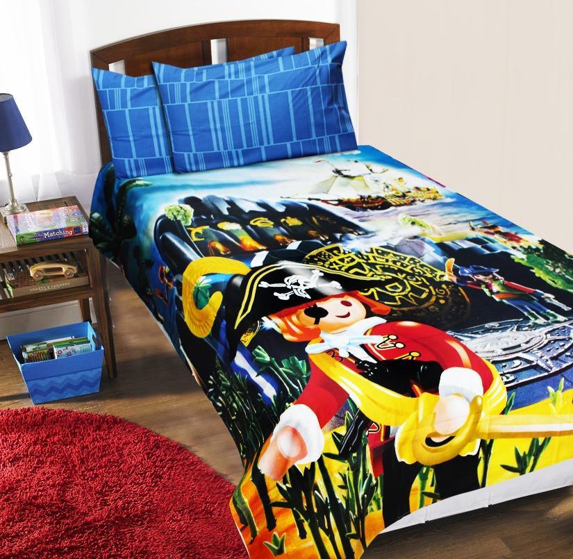 Kids Single Bed Sheet Set- Lego Pirates | Home Décor | Waseeh Pakistan