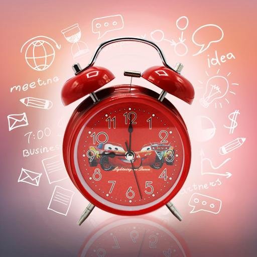 Kids Table Vintage Bell Clock - Cartoon | Home Décor | Waseeh Pakistan