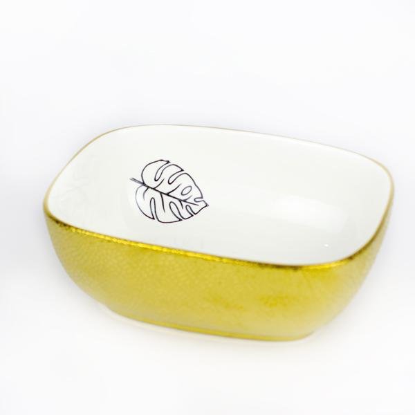 Kitchen Ceramic Serving Bowl (Leaf Print) | kitchen item | Waseeh Pakistan